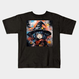 Halloween witch girl Kids T-Shirt